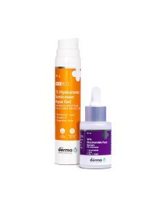 Filter-Free Skin Combo (1% Hyaluronic Sunscreen Aqua Gel + 10% Niacinamide Acid Face Serum) 