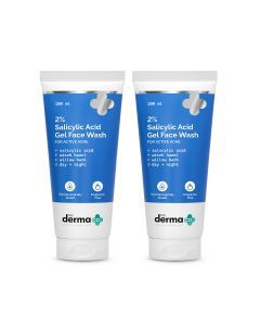  2% Salicylic Acid Gel Face Wash with Salicylic Acid & Witch Hazel - 100ml (Pack of 2)