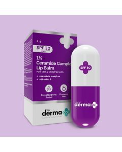 1% Ceramide Complex Lip Balm with Ceramides & Vitamin E, SPF 30 PA++ for Dry & Chapped Lips - 4g
