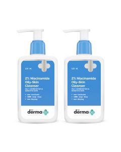 2% Niacinamide Oily Skin Cleanser for Sensitive, Oily &  Combination Skin - 125ml (Pack of 2)
