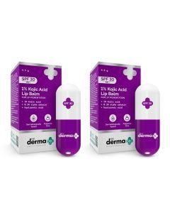 1% Kojic Acid Lip Balm With Alpha Arbutin & Hyaluronic Acid, SPF 30 PA++ for Dark & Pigmented Lips - 4.5g (Pack of 2)